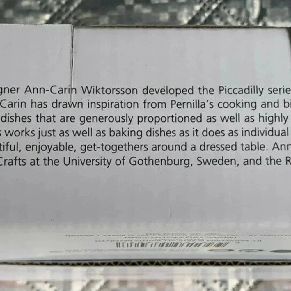 Ann Carin Wiktorsson Piccadilly 2 Baking Dish Set